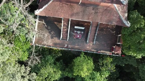 People in temple 4k Stock Footage 222271392