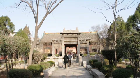 People in temple china Stock Footage 906781
