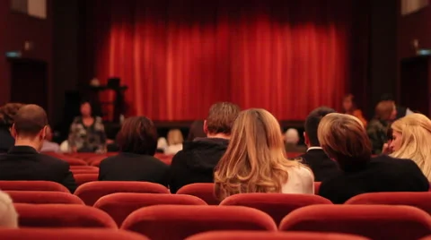 People at theater Видео 44521005