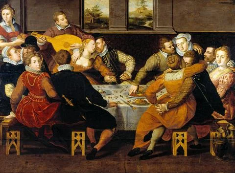 The people in their sin surprised by Judgment Day.. Illustrazione stock