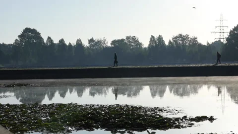 People on their way to work, commuting to work. Stock Footage 148044335