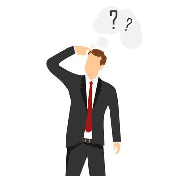 People think about the problem. People think how to solve the created Stock Illustration