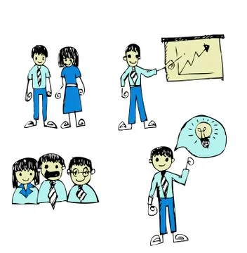 People Thinking Idea Stock Illustration