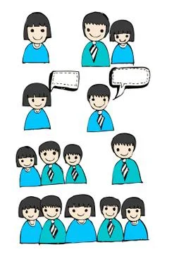 People Thinking Idea Illustrazione stock