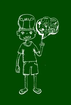 People Thinking Idea Stock Illustration