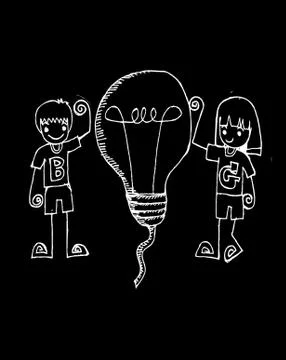 People Thinking Idea 스톡 일러스트