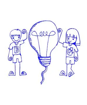 People Thinking Idea 스톡 일러스트