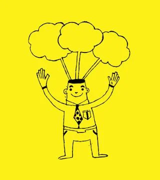 People Thinking Idea Illustrazione stock