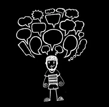 People Thinking Idea 스톡 일러스트
