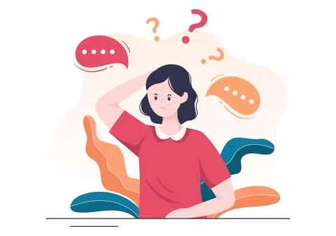 People Thinking to Make Decision, Problem Solving and Find Creative Ideas wit Stock Illustration