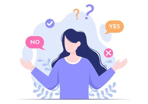 People Thinking to Make Decision, Problem Solving and Find Creative Ideas wit Stock Illustration