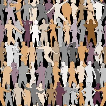 People tile Stock-Illustration