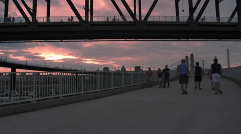 People Time Lapse Sunset Red Sky Golden Hour Vidéo 67008909