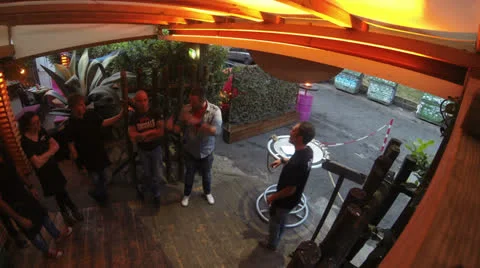 People Timelapse Enter 4K Stock Footage 25174832