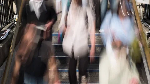 People timelapse Stock Footage 80987902