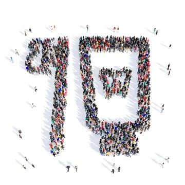 People toothpaste dentistry 3d Stock Illustration