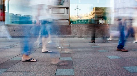 People traffiс Stock Footage 43956681