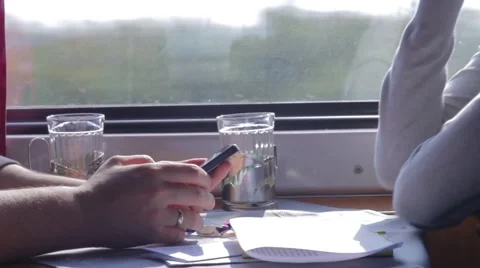 People in the train Stock Footage 56872936