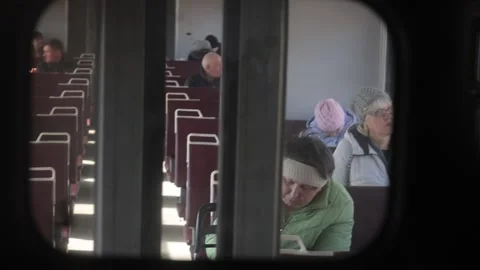 People in train Stock Footage 220949012