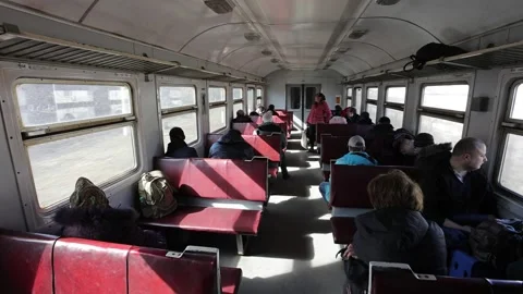 People in train Stock-Footage 220949059