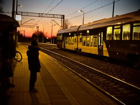 People in a Train Station Stock Photos