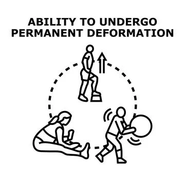 People training for physical flexibility and strength Illustration