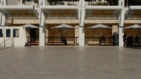 People Tram Stock Footage 8361793