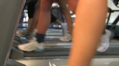 People on Treadmills Video stock 330764