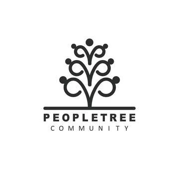 People tree community icon vector illustration concept design Stock Illustration