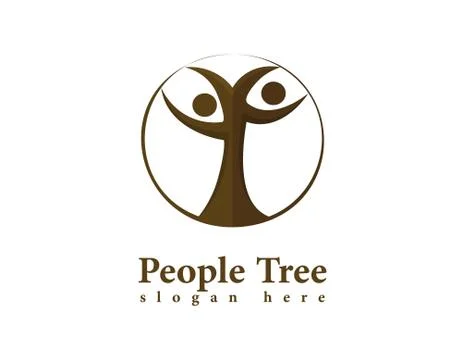 People tree logo Stock Illustration