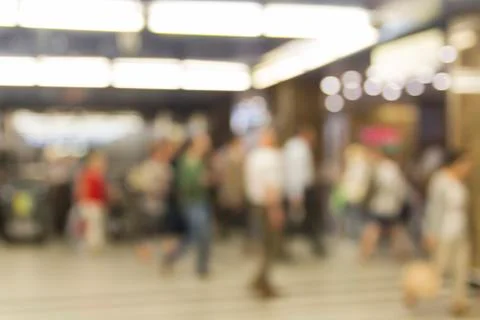 People in the underground Stock Photos