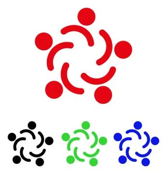 People Unity Vector Icon イラスト素材