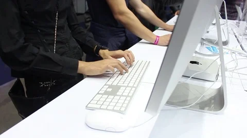 People use modern computers Stock Footage 72821756