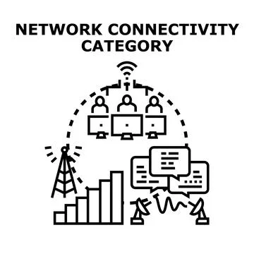 People using network for communication and data exchange Stock Illustration