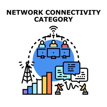 People using network for communication and data exchange Stock Illustration