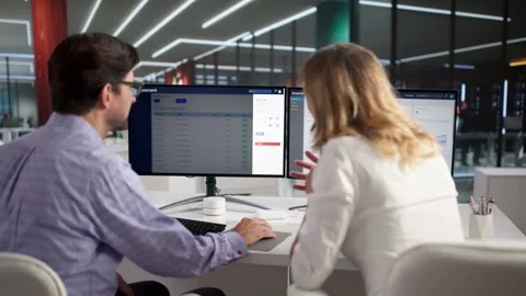 People Using Procurement And Inventory Management Software Stock Footage 326165936