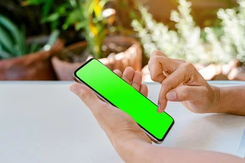 People using smart phone. Stock Photos