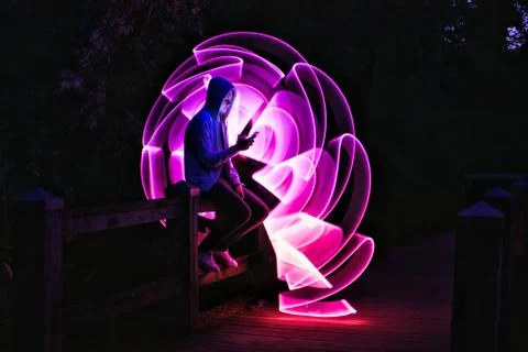 People using technologie. Foto stock