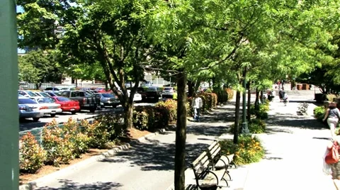 People on valley Stock Footage 7738340