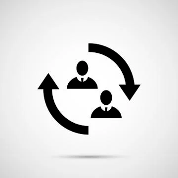 People vector design. 2 man icon Stock Illustration