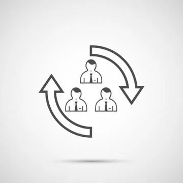 People vector design. 3 man icon Stock Illustration