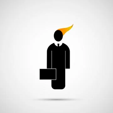 People vector design. Icon man with briefcase Stock Illustration