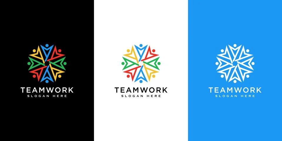 People vector design represents teamwork, diversity, signs and symbols. Stock Illustration