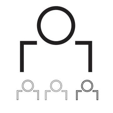 People vector icon Stock Illustration