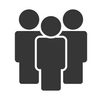 People vector icon on white background eps 10 Stock Illustration