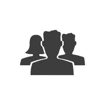 People Vector isolated on white background. Stock Illustration