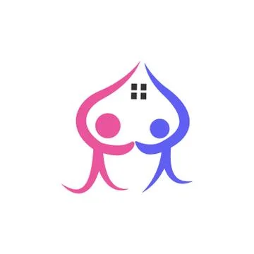 People vector logo icon design template illustration Stock Illustration