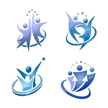 People vector set Stock Illustration