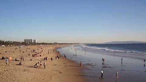 People on Venice Beach Видео 71814951