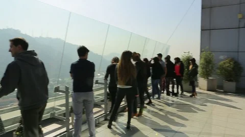 People view the city Stock Footage 77053518